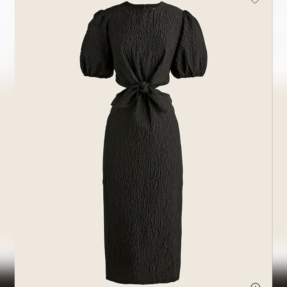 J. Crew Black Long Sleeve Dress